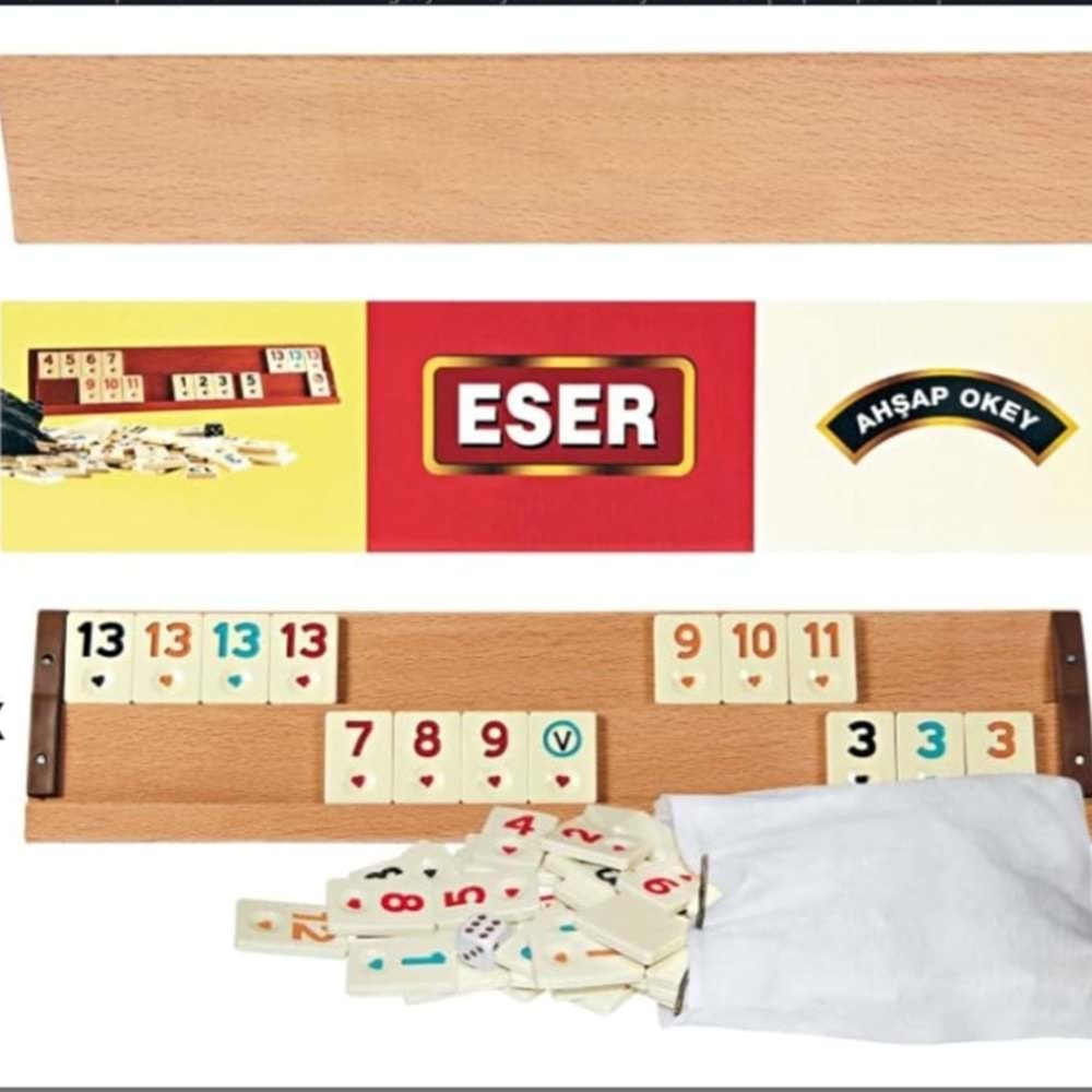 ESER AHŞAP OKEY TAKMI