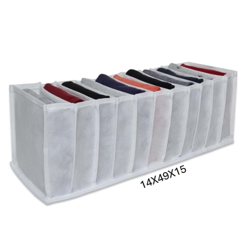 DURUL 11 GÖZLÜ ÇEKMECE DÜZENLEYİCİ 14X15X49CM