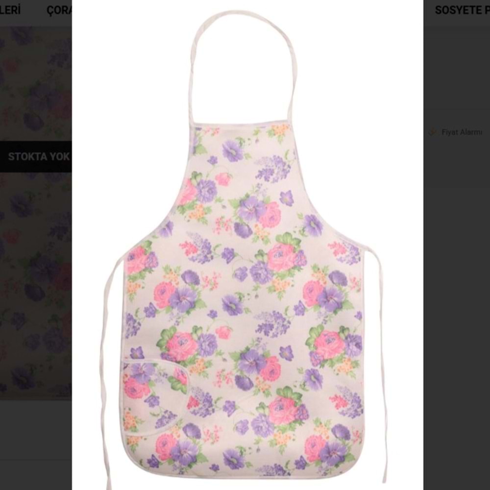 ZAMBAK BİYELİ MUTFAK ÖNLÜĞÜ ARKASI NAYLON *12