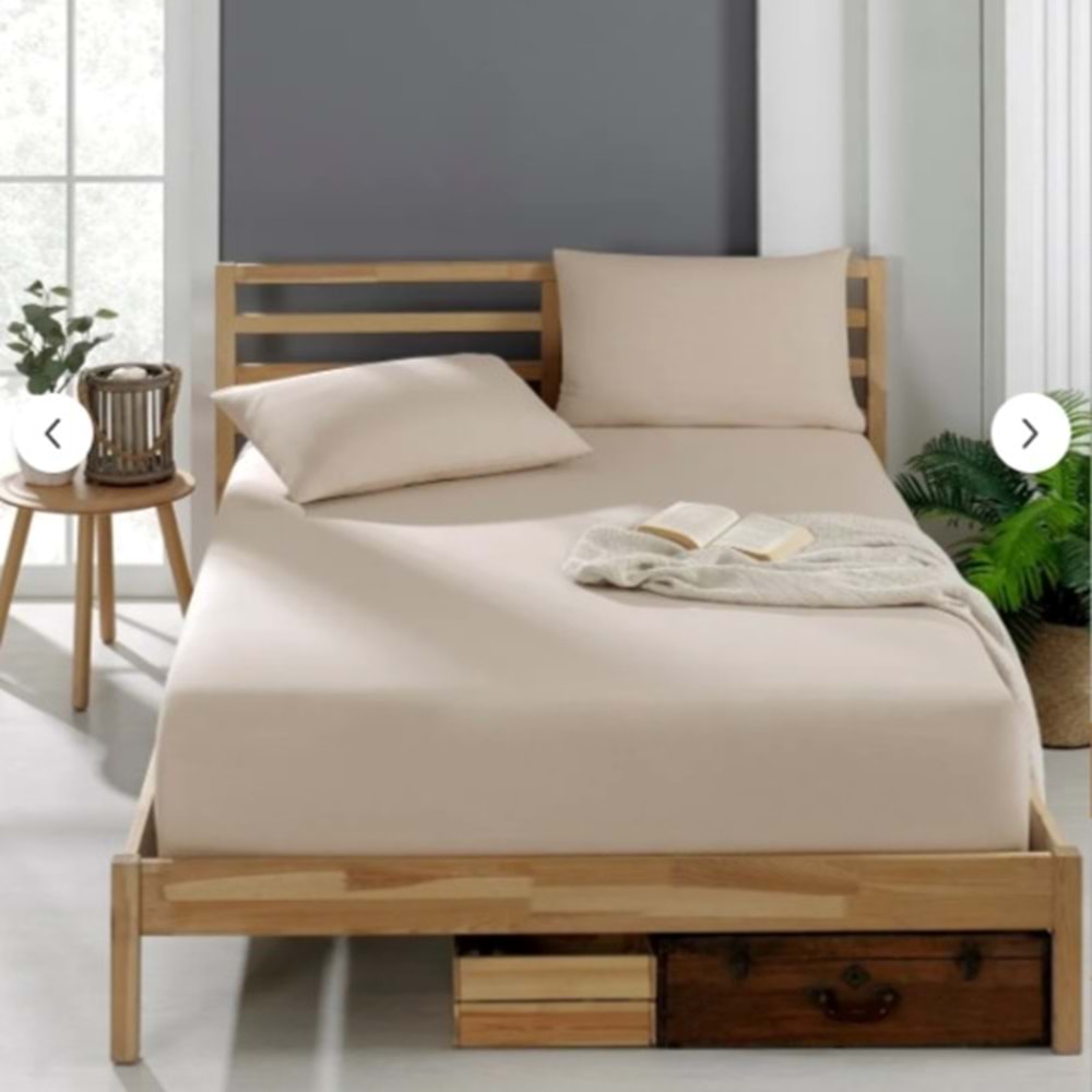 BERCESTE TEK KİŞİLİK LASTİKLİ ÇARŞAF + 2 ADET YASTIK LIFI POŞETTE 100X200 - 50X70