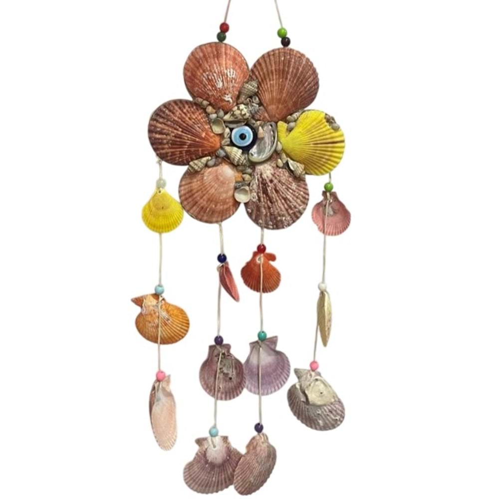 SARKAÇ DENİZ KABUĞU RÜZGAR ÇANI BÜYÜK BOY