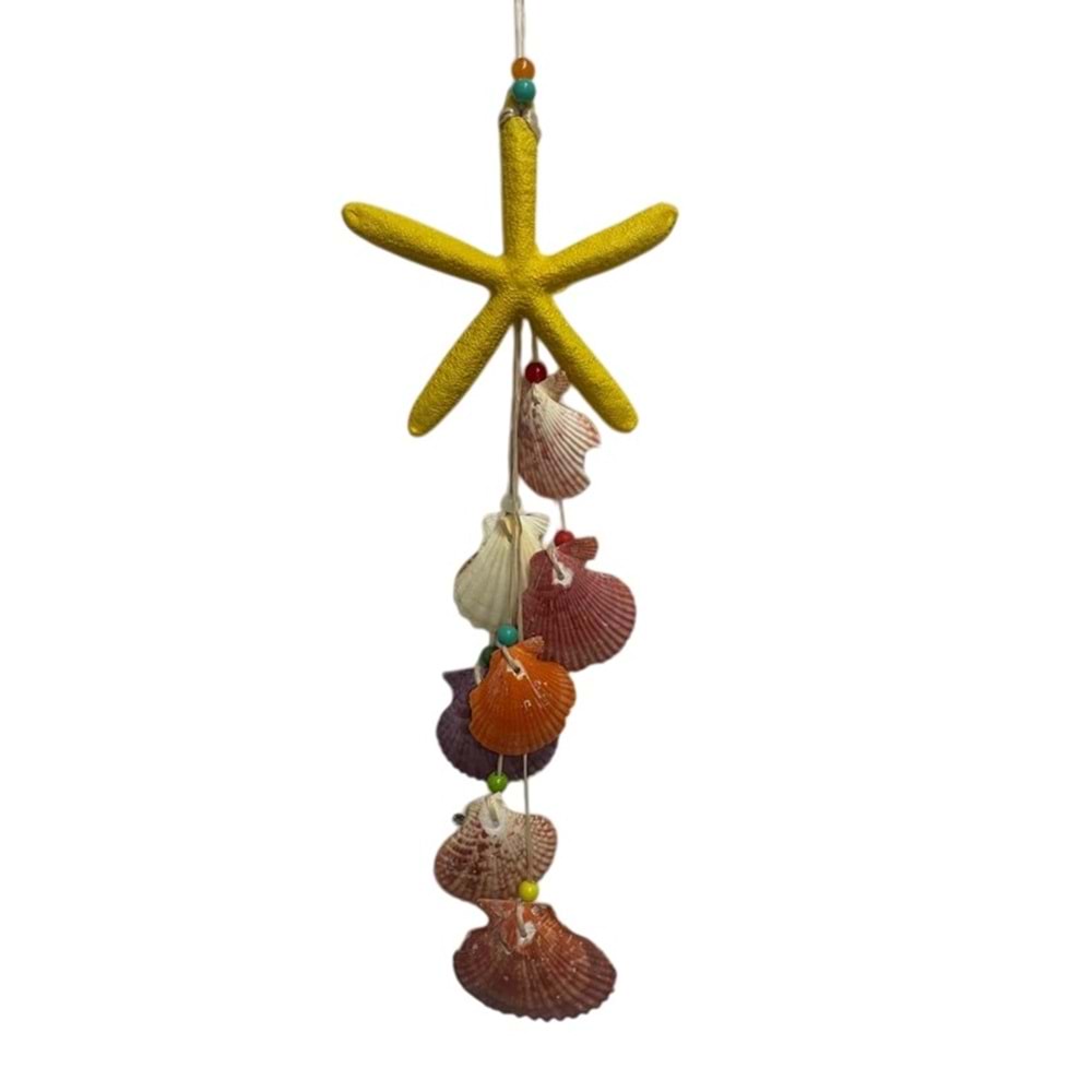 SARKAÇ DENİZ YILDIZI DENİZ KABUĞU RÜZGAR ÇANI BÜYÜK BOY