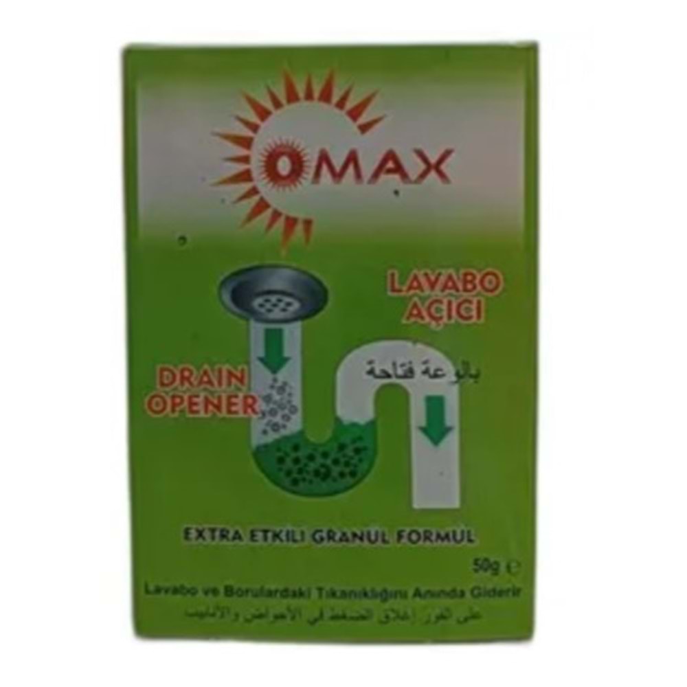 OMAX LAVABO AÇICI 50GR