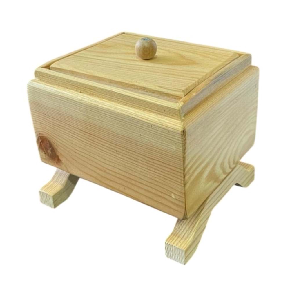 AĞAÇ KUTU KAPAKLI ŞEKERLİK