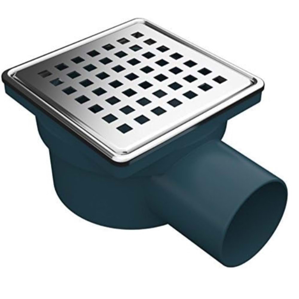 YER SİFONU SİYAH RENK ÜSTÜ ÇELİK