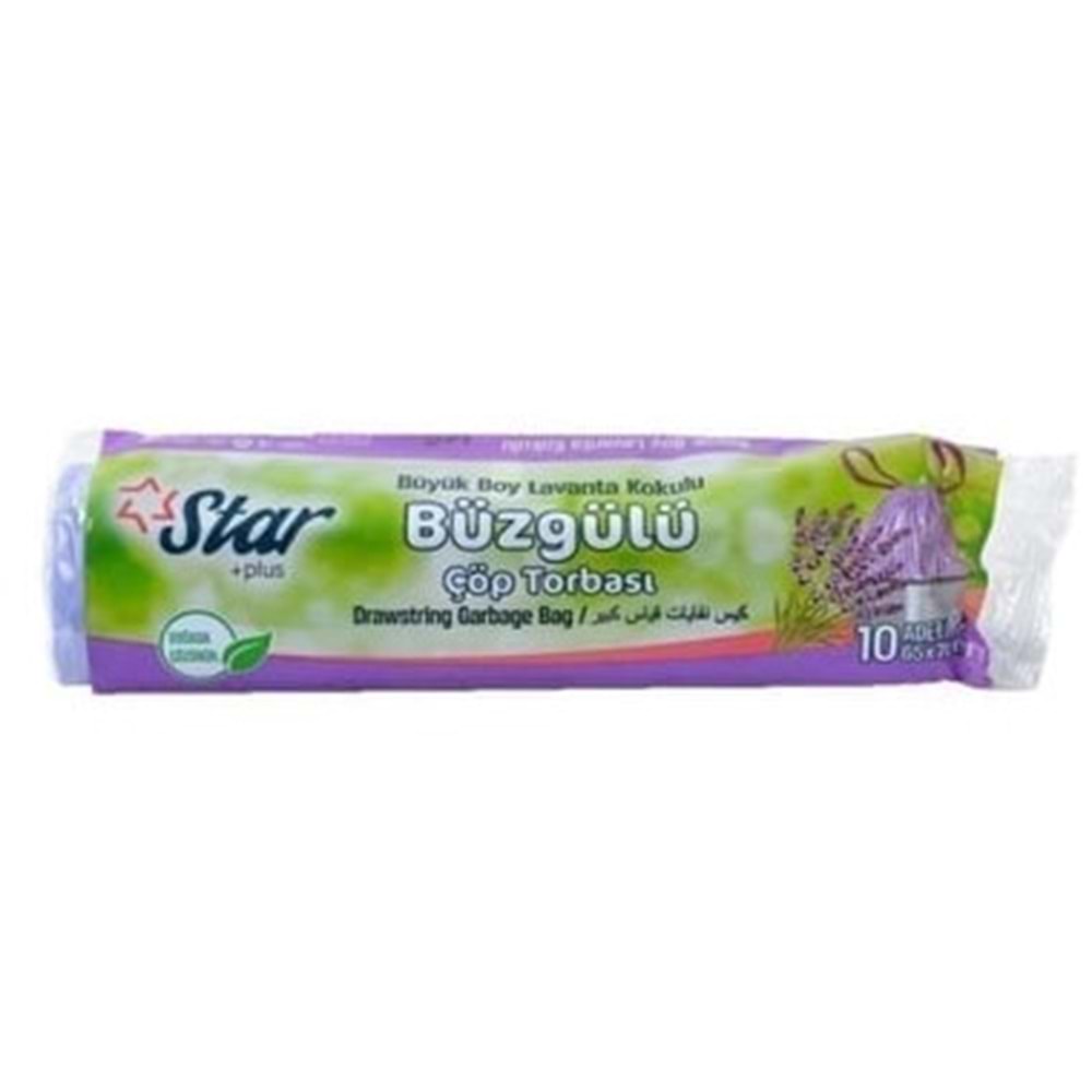 STAR BÜZGÜLÜ LAVANTA KOKULU BÜYÜK BOY 120 GR 65X70 ÇÖP TORBASI *50