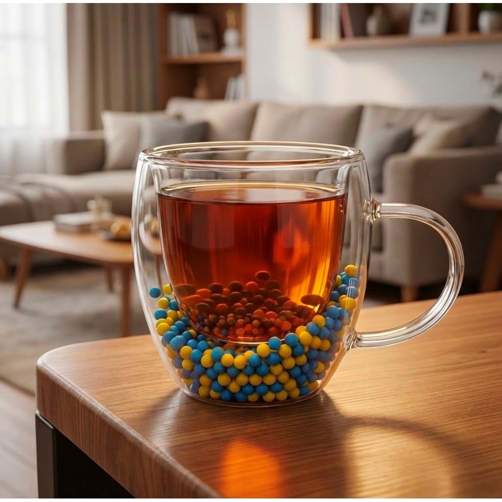 SAVOR ÇİFT CİDARLI FB KULPLU BARDAK 250 ML