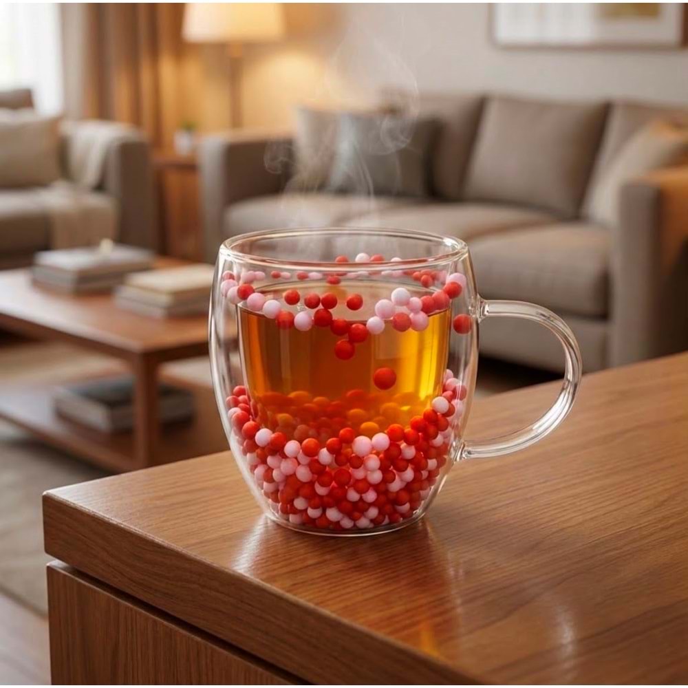 SAVOR ÇİFT CİDARLI TR KULPLU BARDAK 250 ML