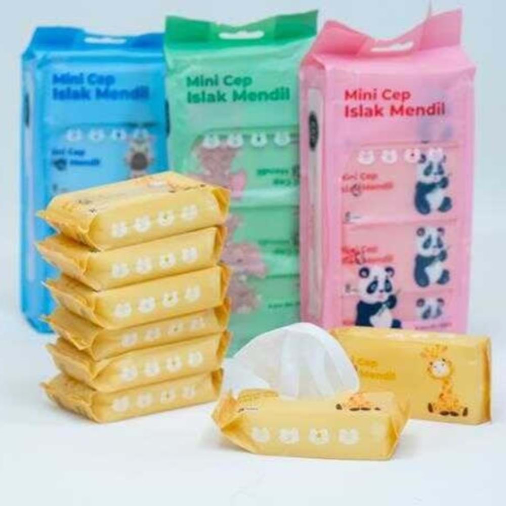 TİRAN MİNİ CEP ISLAK MENDİLİ 8 Lİ PAKET *60