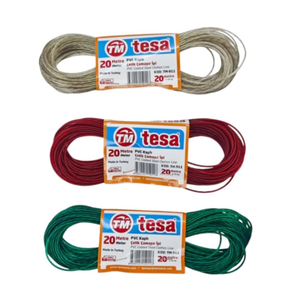 TESA ÇELİK ÇAMAŞIR İPİ 20 M