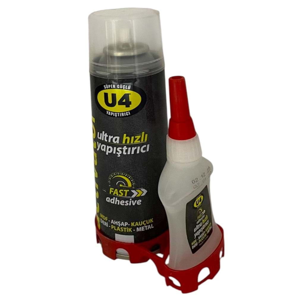 U-4 MDF HIZLI YAPIŞTIRICI 200ML *24_(PALET-81 KOLİ)