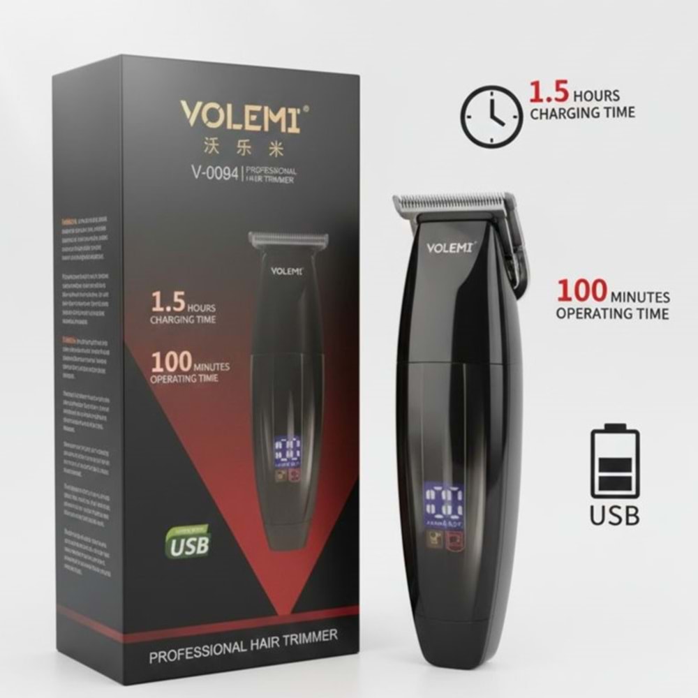 VOLEMİ ŞARJLI TRAŞ MAKİNASI