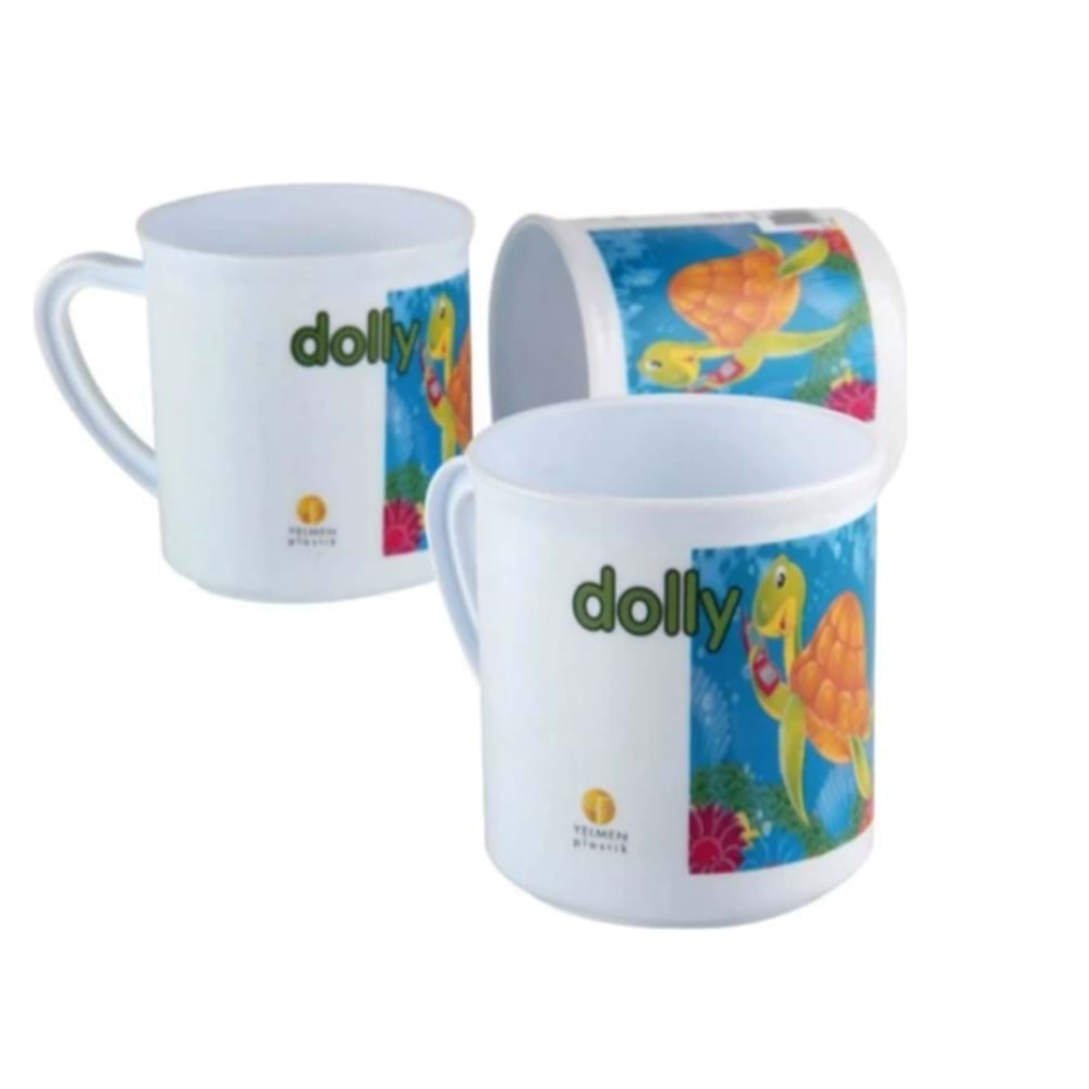 YELMEN DOLLY 3 LÜ BARDAK SET PLASTİK POŞETTE