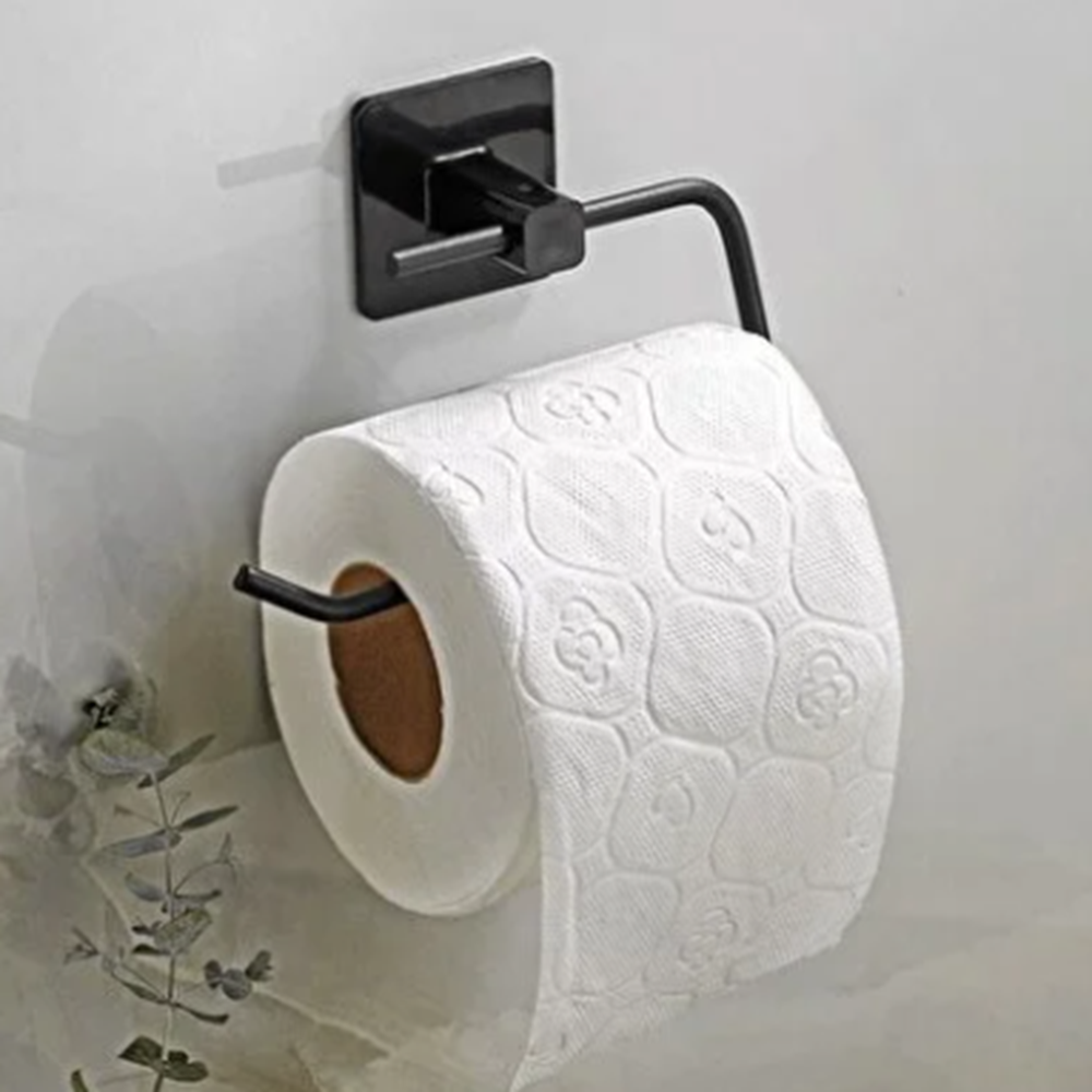 GLASS YAPIŞKANLI WC KAĞITLIK SİYAH