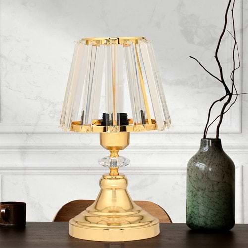 SWORD KRİSTAL ABAJUR ALTIN