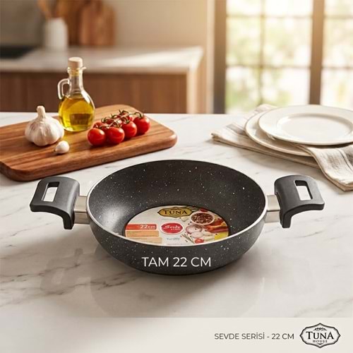 TUNA HAUSE SEVDE SERİSİ 22 CM GRANİT SAHAN YUMURTA TAVASI 12*