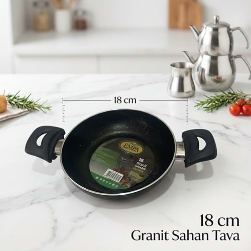 TUNA HAUSE EMPA SERİSİ 18 CM GRANİT SAHAN YUMURTA TAVASI 12*