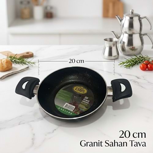 TUNA HAUSE EMPA SERİSİ 20 CM GRANİT SAHAN YUMURTA TAVASI 12*