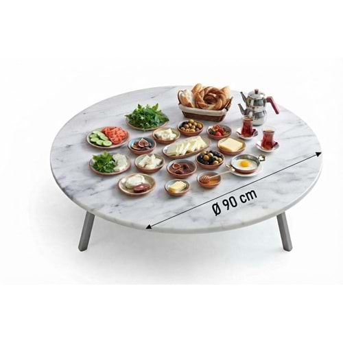 Alesta Life 90 Cm Katlanır Hibrit Sunta Lam Sofra