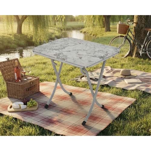Alesta Life Sunta Lam Piknik Masası 50x60cm 55cm Yükseklik