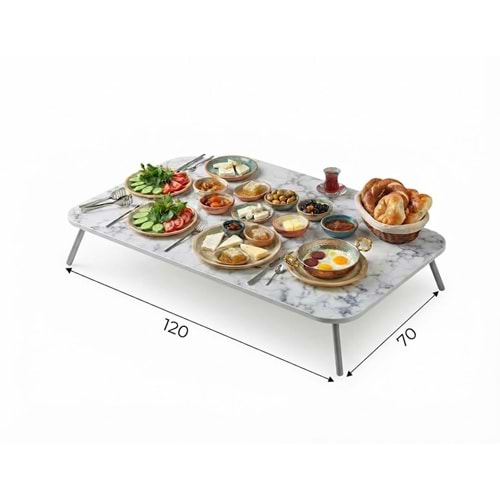 Alesta Life 70X120 Cm Katlanır Banket Hibrit Sunta Lam Sofra