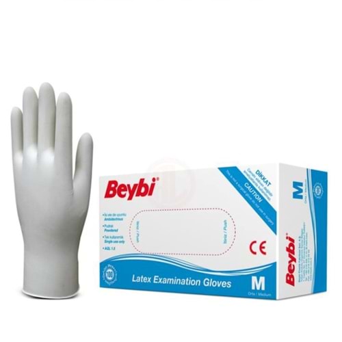 BEYBİ M LATEX PUDRALI MUAYENE ELDİVENİ DOKTOR *20