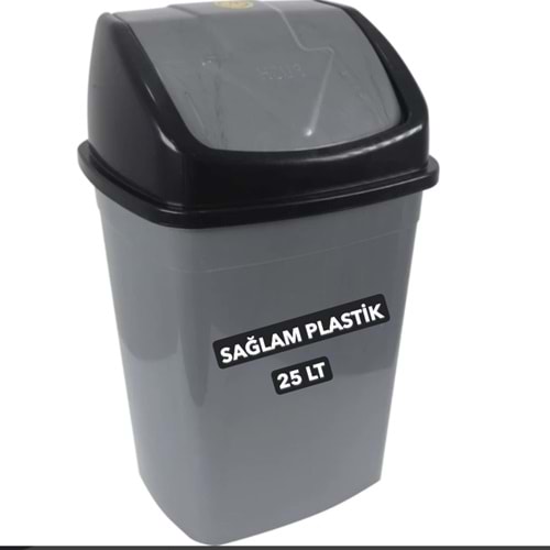 SAĞLAM DÜZ KLİK ÇÖP KOVASI 4 NO 25LT