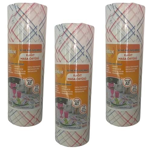 DELUX KULLAN AT MASA ÖRTÜSÜ 100X150 10 YAPRAK 15 MT. *36