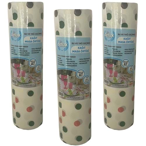 DELUX KULLAN AT MASA ÖRTÜSÜ 120X150 10 YAPRAK 15 MT. *36