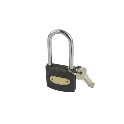 TÜDOR UZUN ASMA KİLİT GRİ 50MM