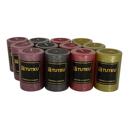 TUTKU BATON RENKLİ MUM KÜÇÜK *PKT:12** 192*