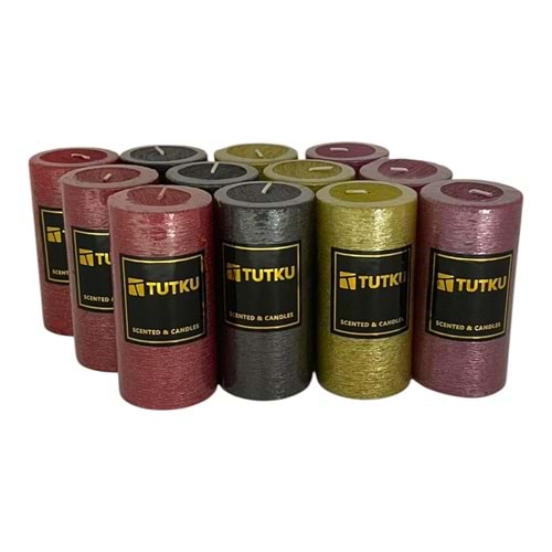 TUTKU BATON RENKLİ MUM ORTA *PKT:12** 144*