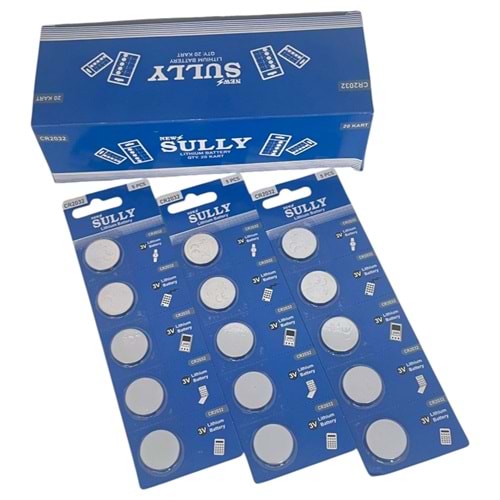 SULLY PARA PİL CR2032 KARTELA 5 Lİ *20 / *200