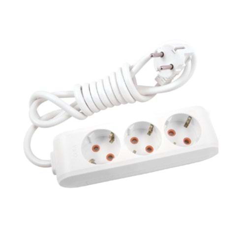 VİKO ÜÇLÜ TOPRAKLI PRİZ 5M *12