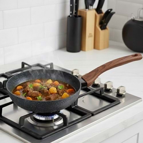 PIRLANTA TAŞ GRANİT TEK KULP TAVA 24NO