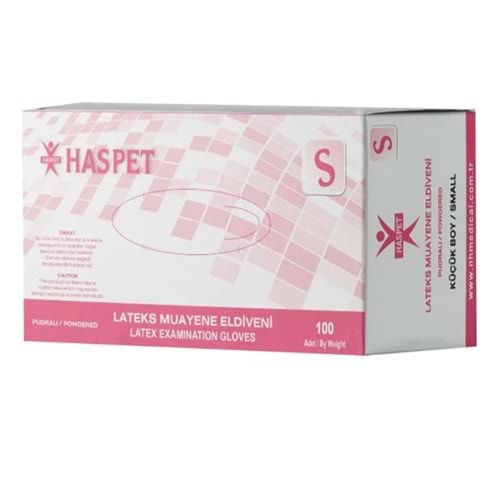 HASPET LATEX MUAYENE ELDİVENİ S 100 LÜ *20
