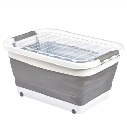 TEKERLEKLİ KATLANIR SAKLAMA KABI (65