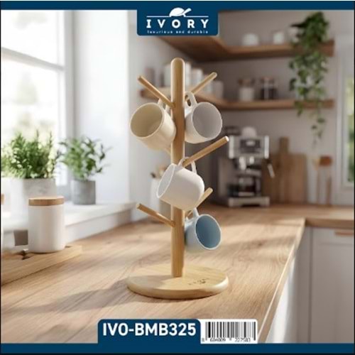 IVORY BAMBU FİNCAN VE KUPA ASKILIĞI 60*