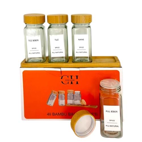 CEBE HOME 4 LÜ BAHARAT SETİ 48*