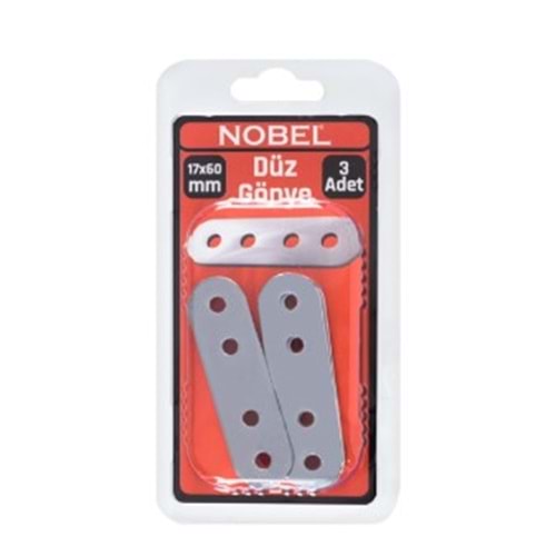 NOBEL FIX DÜZ GÖNYE 17X60 (2MM) 3 LÜ