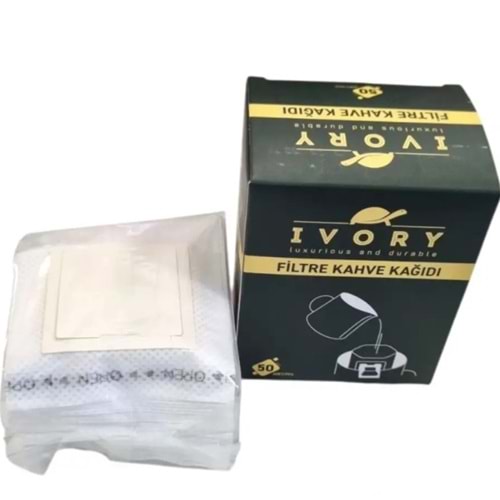 IVORY 50Lİ FİLTRE KAHVE KAĞIDI 100PK*