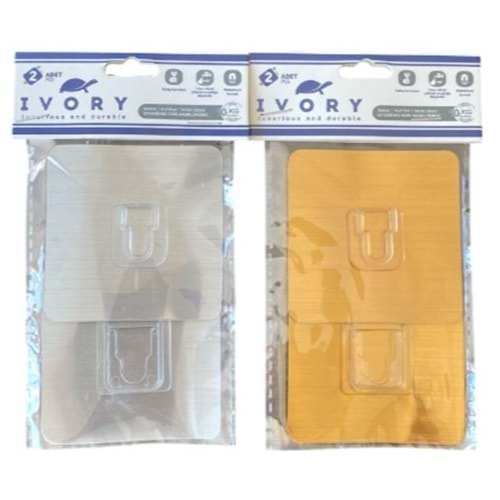 IVORY İKİLİ GOLD YAPIŞKANLI ASKI PK20 260*