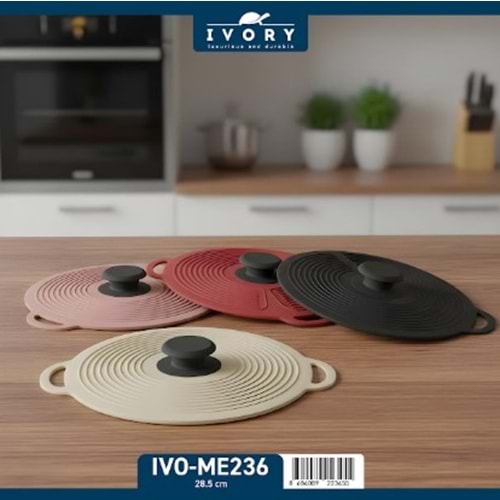 IVORY 28 CM SİLİKON TENCERE KAPAĞI 100*