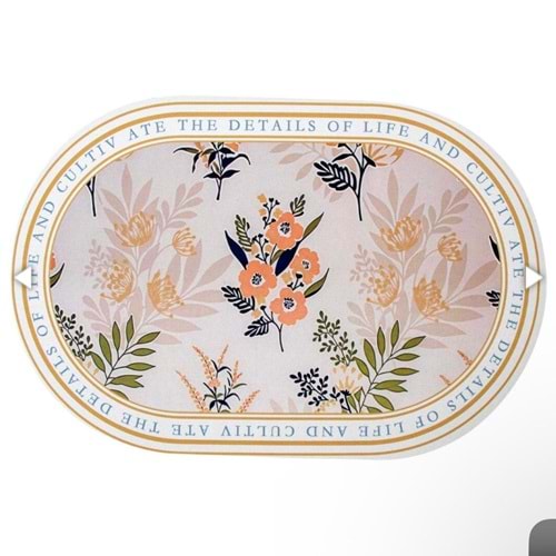 IVORY 38X58 OVAL SİHİRLİ BANYO PASPASI 100*