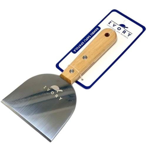 IVORY BAMBU SAPLI ÇELİK SPATULA 72*