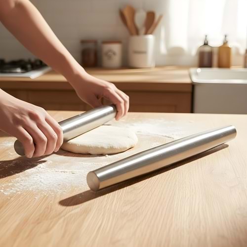 IVORY KÜÇÜK BOY ÇELİK OKLAVA 120*