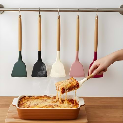 IVORY BAMBU SAPLI SİLİKON SPATULA PK24 240*