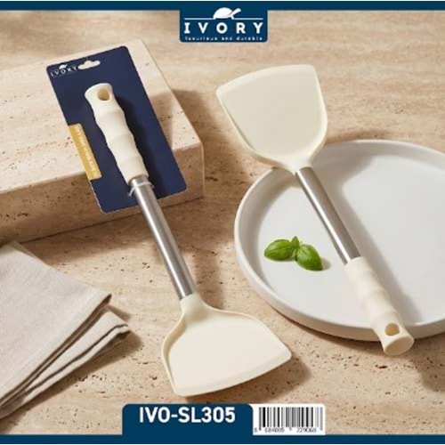 IVORY GOLD SERİSİ SİLİKON SERVİS SPATULASI 24*