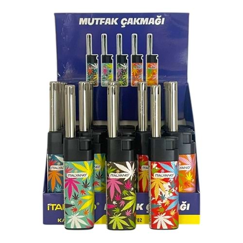 İTALYANO YAPRAK DESENLİ MUTFAK ÇAKMAĞI KISA *25 / *500