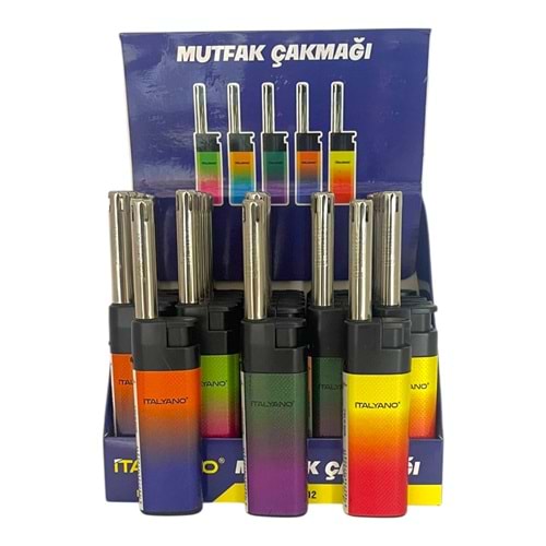 İTALYANO GÖKKUŞAĞI DESENLİ MUTFAK ÇAKMAĞI KISA *25 / *500